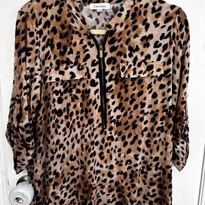 Calvin Klein leopard Print top